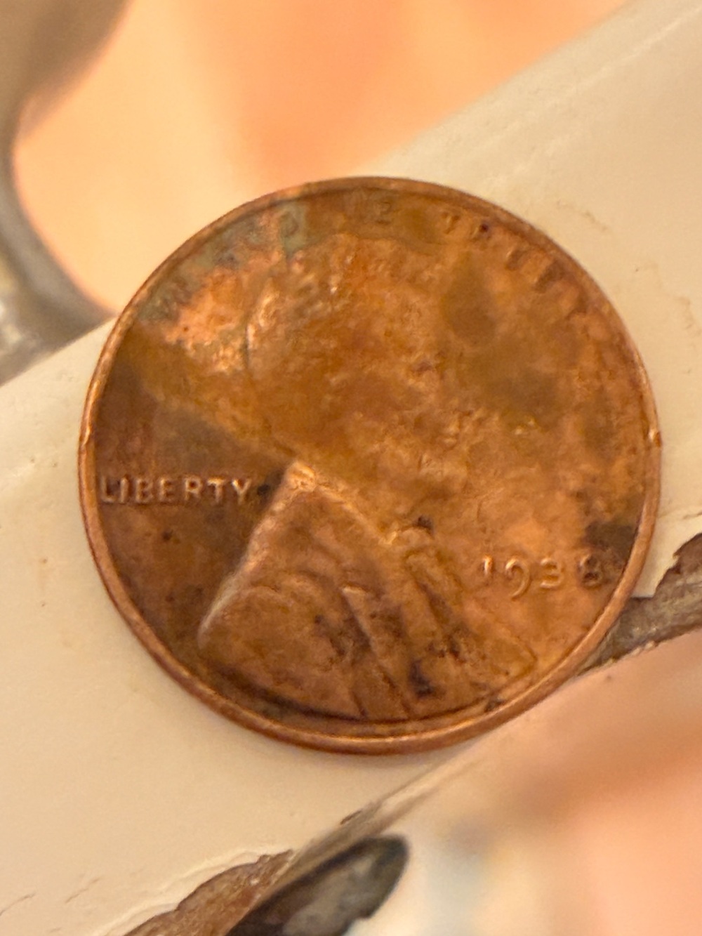 Classic 1938 Lincoln Wheat Penny - Copper Tone Collectible